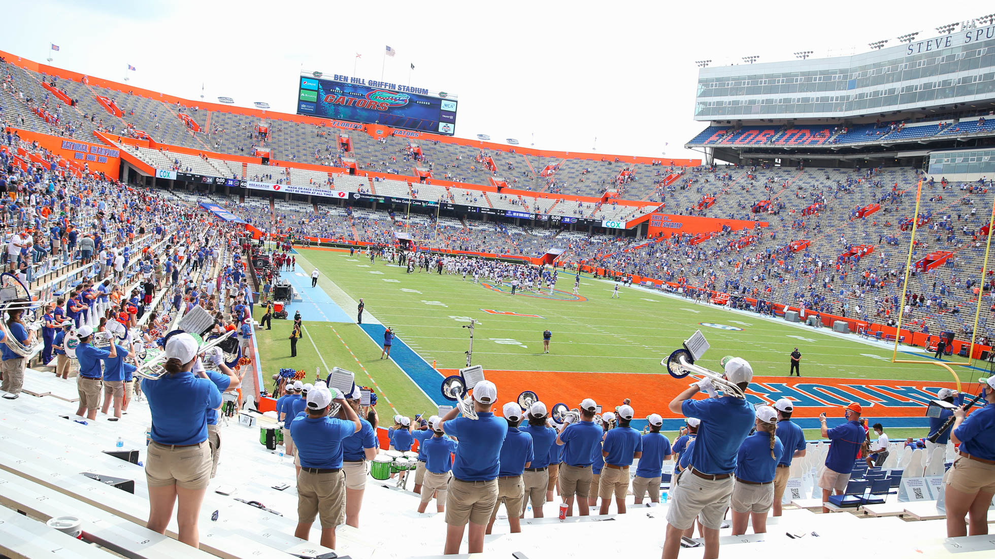 The first physically distanced Gators home football game